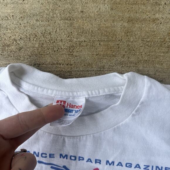 1997 Chrysler Classic Racing T Shirt Size Large Hanes Tag White - Picture 5 of 7